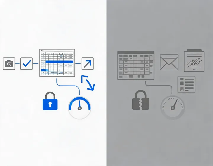 Side-by-side prospecting operating model comparison
